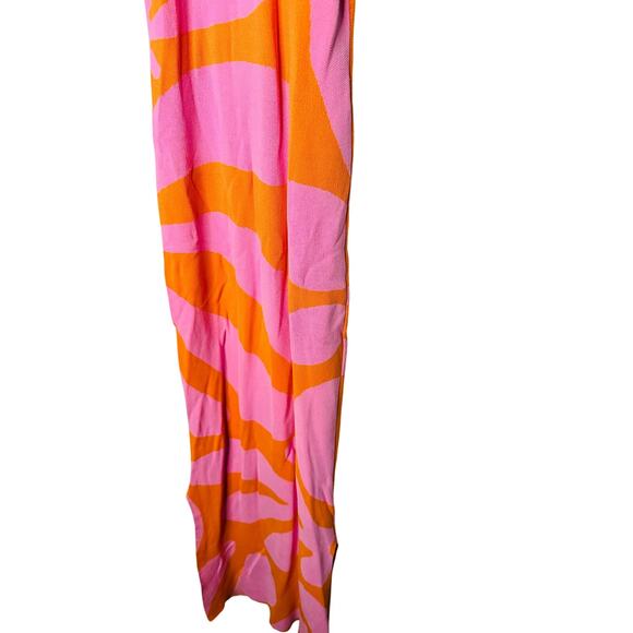 SOLID & STRIPED Carnation Pink Clementine Orange Sia Maxi Dress Size Small - Picture 8 of 16